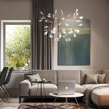 Suspension Arbre LED - Élégance Cuivrée ou Noire-6