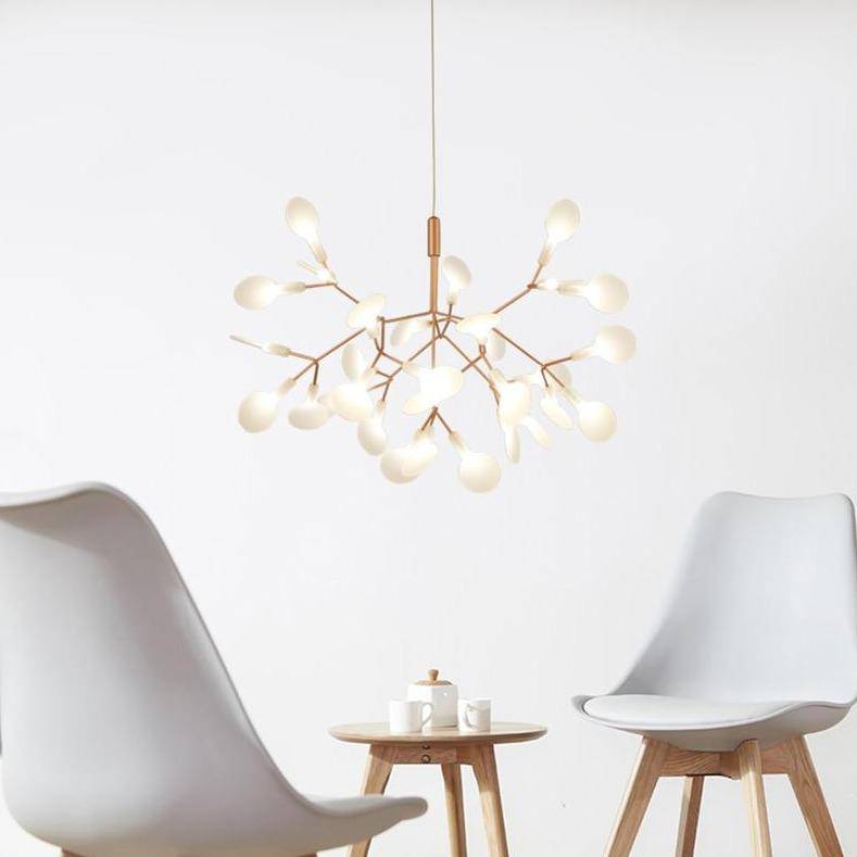 Suspension Arbre LED - Élégance Cuivrée ou Noire-3