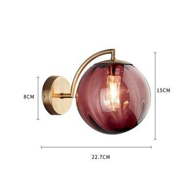 Applique Murale LED - Éclat Zen Design Moderne en Verre Coloré 1