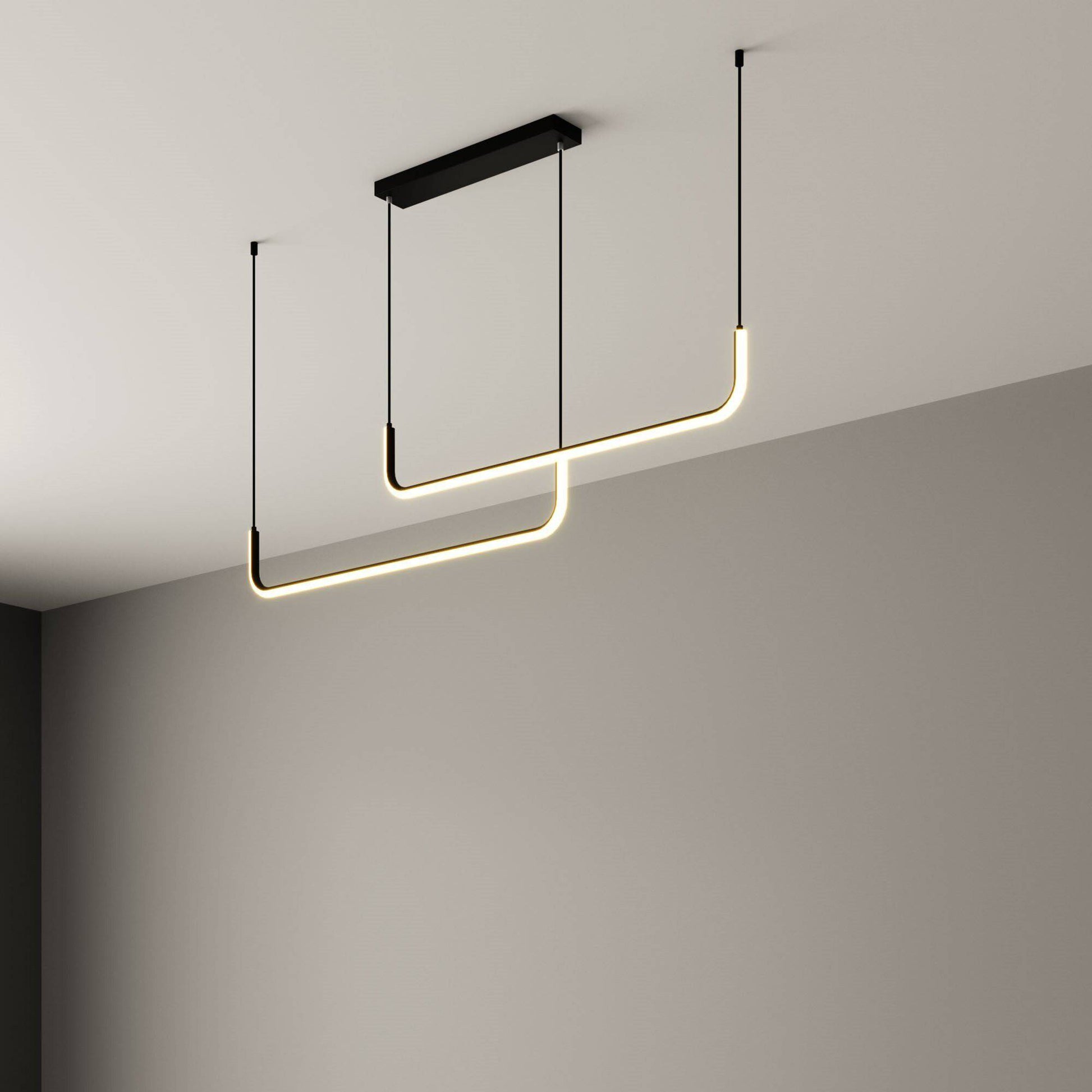 Suspension LED Moderne - Aluminium Élégant-3
