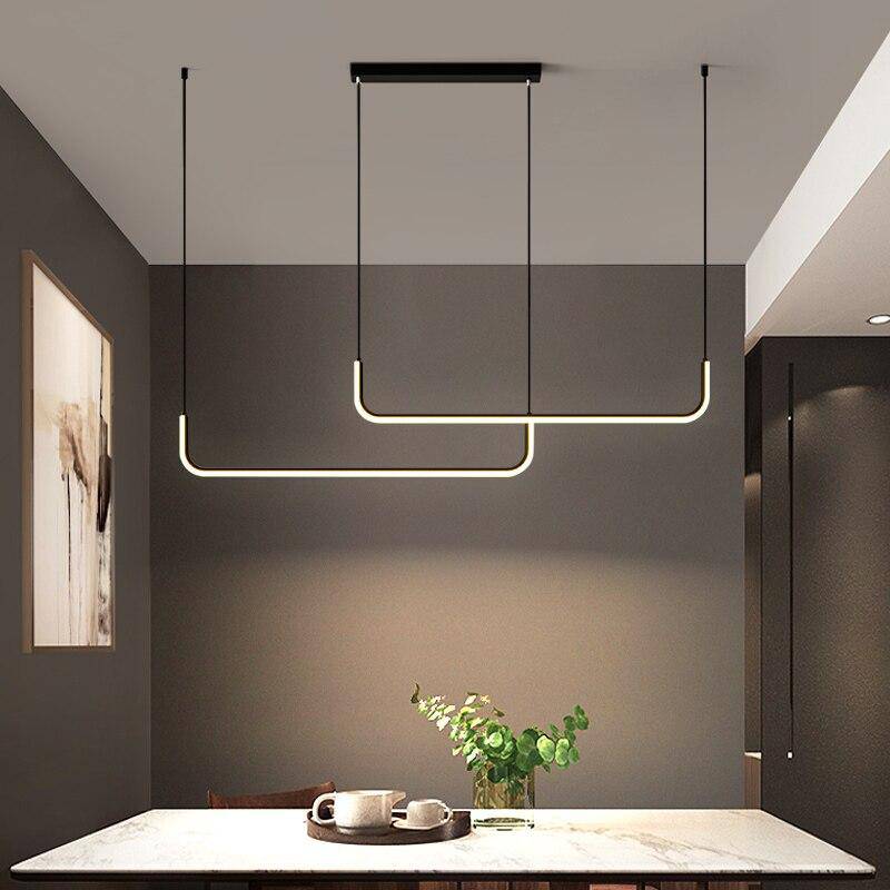 Suspension LED Moderne - Aluminium Élégant-4