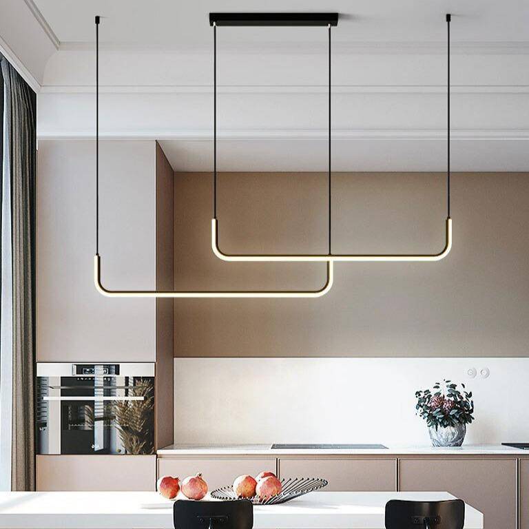 Suspension LED Moderne - Aluminium Élégant-2