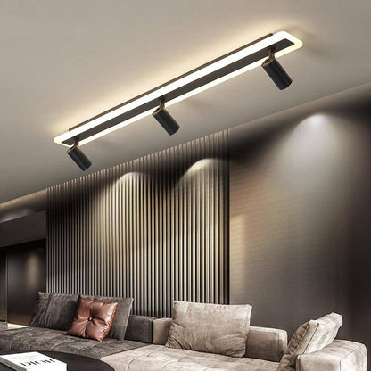 Plafonnier LED Design - Éclat Noir Moderne-2