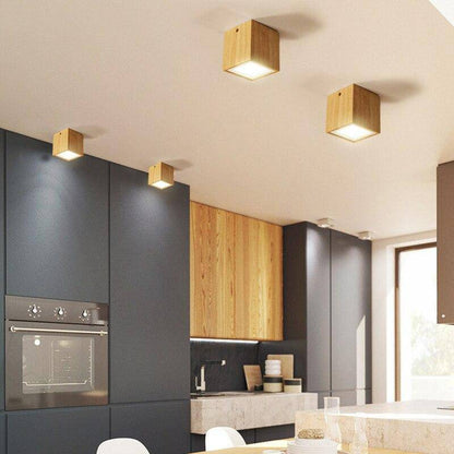 Spot LED en Bois - Loft Chic-2