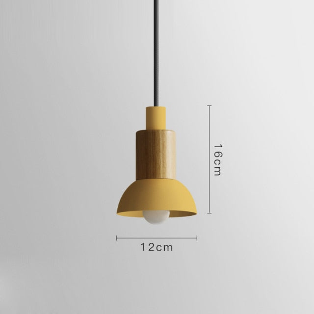 Suspension Lumineuse Bois et Métal - Élégance Design-1