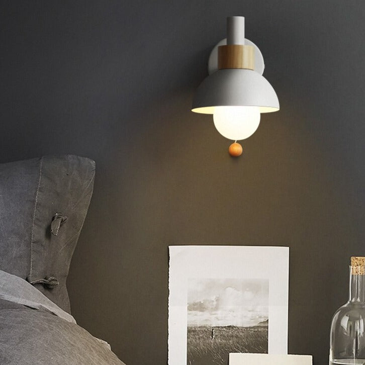 Applique Murale LED Scandinave en Bois - Vivale Design Épuré 1