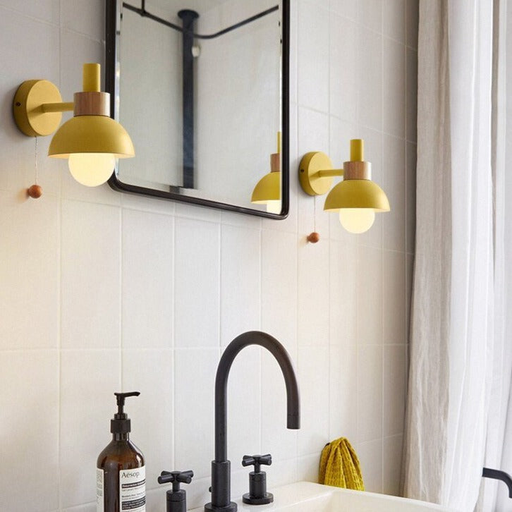 Applique Murale LED Scandinave en Bois - Vivale Design Épuré 4