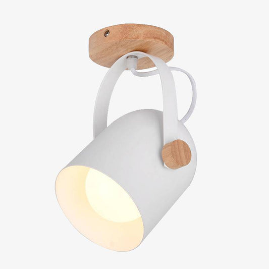 Plafonnier LED Moderne en Bois - Éclairage Dirigeable pour Cuisine-2