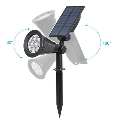 Spot LED Solaire Dirigeable - Éclat Moderne pour Éclairage Extérieur-2
