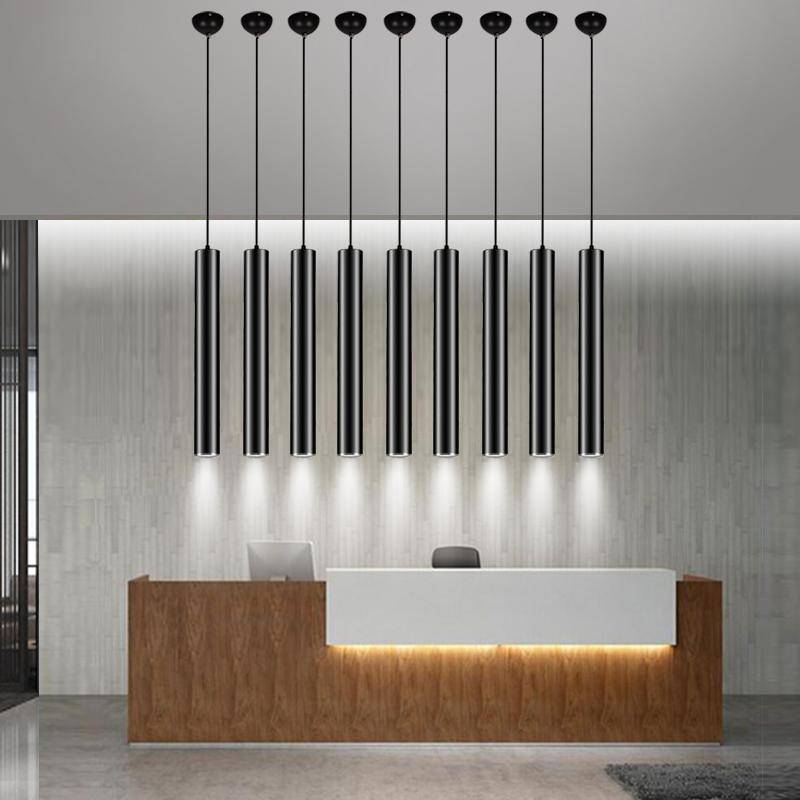 Suspension Cylindrique LED - Élégance Moderne-5