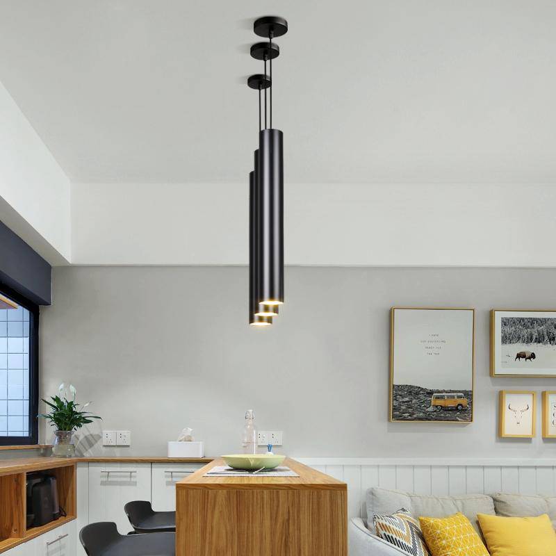 Suspension Cylindrique LED - Élégance Moderne-4