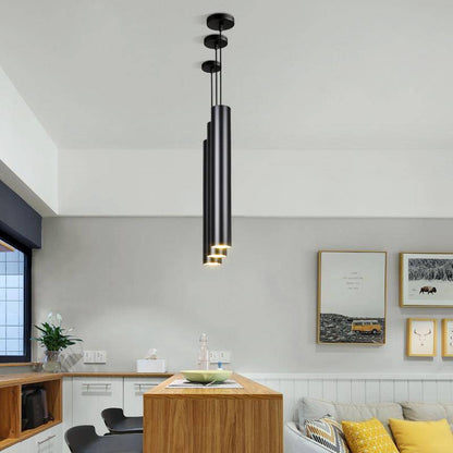 Suspension Cylindrique LED - Élégance Moderne-4