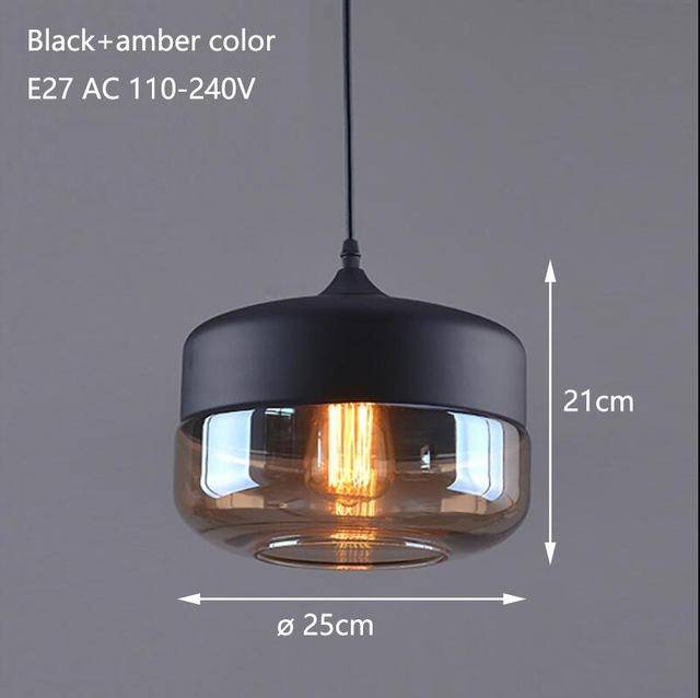 Variant image for Suspension Loft Élégance Contemporaine - Verre et Métal-5