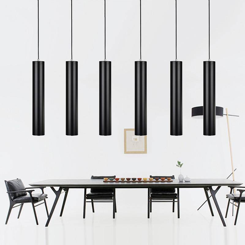 Suspension LED Cylindrique - Futuriste Élégant pour Luminaire Chambre-3