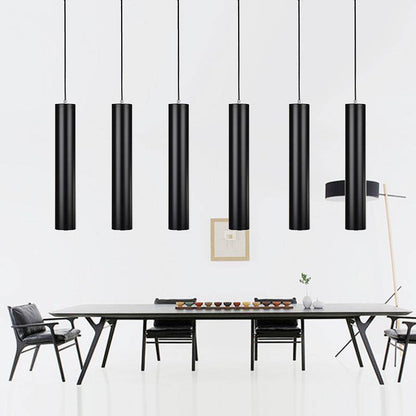 Suspension LED Cylindrique - Futuriste Élégant pour Luminaire Chambre-3