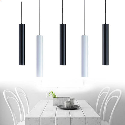 Suspension LED Cylindrique - Futuriste Élégant pour Luminaire Chambre-4