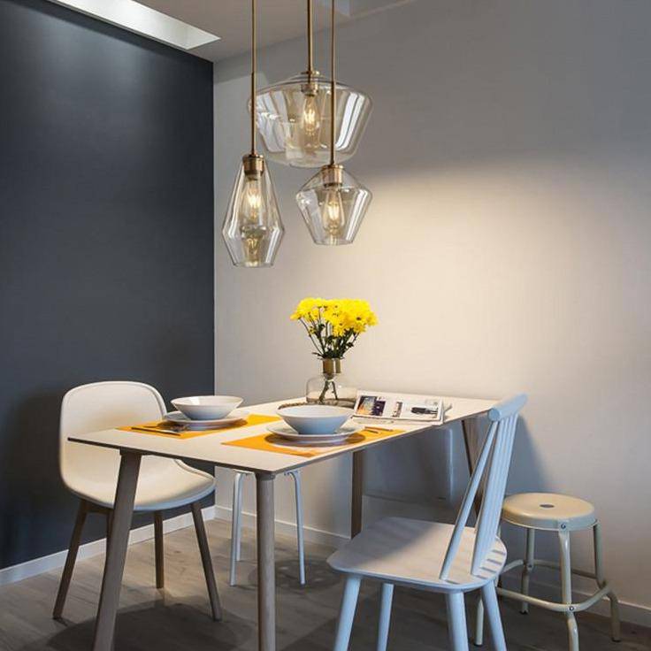 Suspension LED Élégance Métal et Verre - Design Moderne et Sophistiqué-5