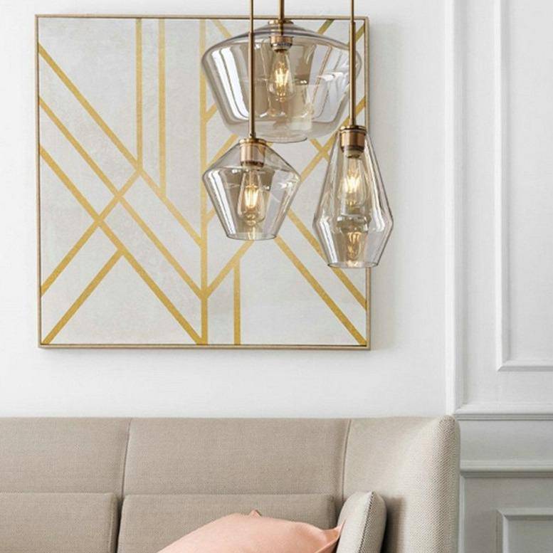 Suspension LED Élégance Métal et Verre - Design Moderne et Sophistiqué-4