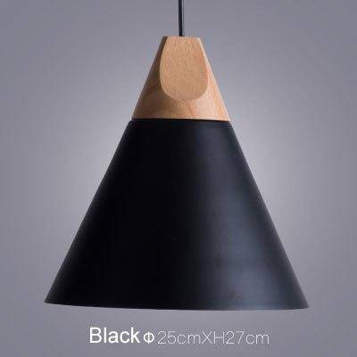 Variant image for Suspension Lumineuse Bois Élégante - Cône Moderne-4
