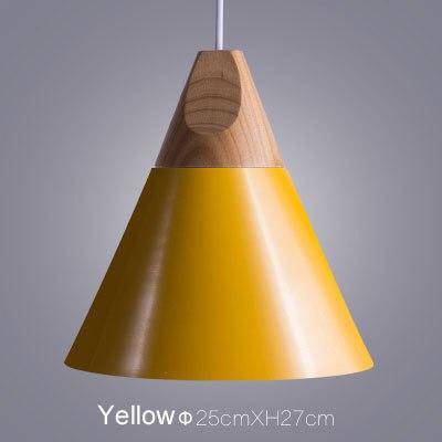 Suspension Lumineuse Bois Élégante - Cône Moderne-5