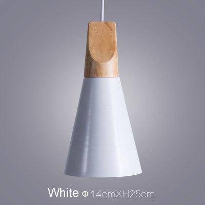 Variant image for Suspension Lumineuse Bois Élégante - Cône Moderne-12