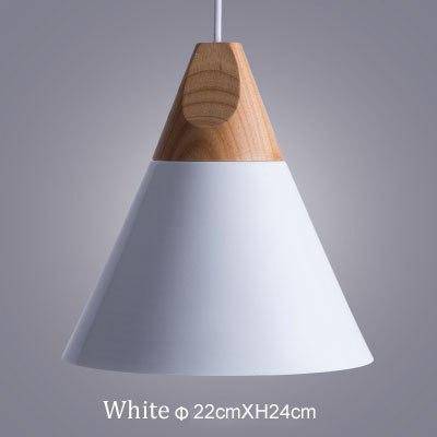 Variant image for Suspension Lumineuse Bois Élégante - Cône Moderne-14