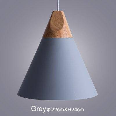 Variant image for Suspension Lumineuse Bois Élégante - Cône Moderne-20