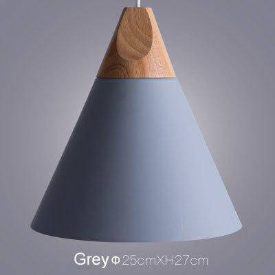 Variant image for Suspension Lumineuse Bois Élégante - Cône Moderne-22
