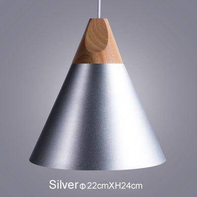 Variant image for Suspension Lumineuse Bois Élégante - Cône Moderne-26