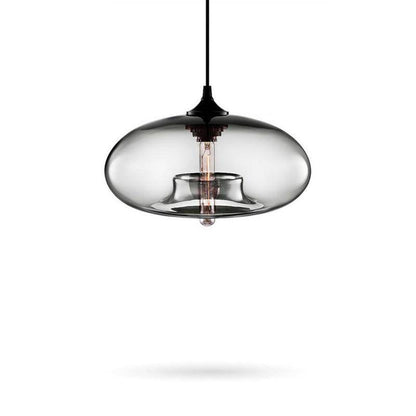 Suspension Ovale en Verre - Ball Élégant-4