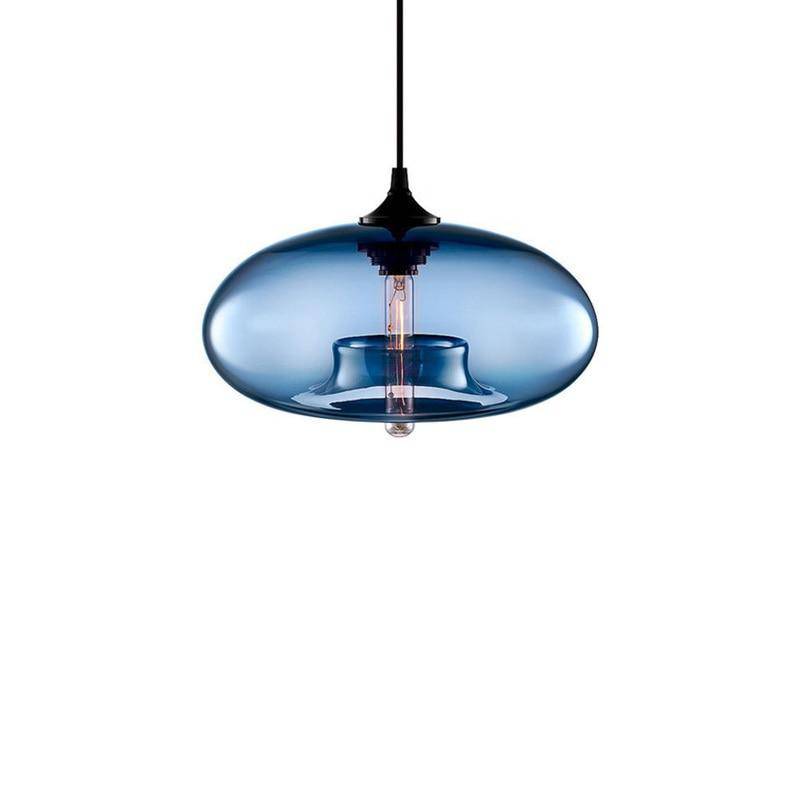 Suspension Ovale en Verre - Ball Élégant-5