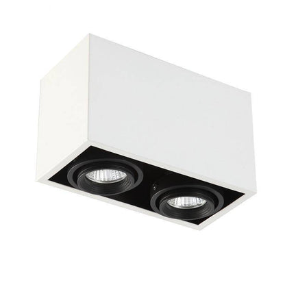 Plafonnier LED Rectangulaire - Spot Orientable Moderne-3