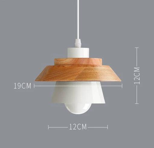 Variant image for Suspension Nordic en Métal Coloré et Bois - Élégance Graphique-3