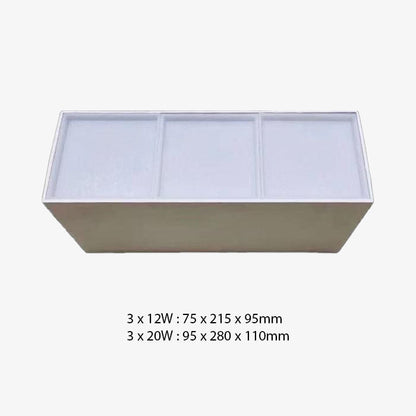 Variant image for Plafonnier Cube LED Design - Aluminium Moderne-25