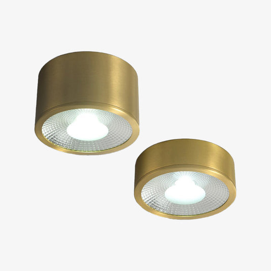 Spot Lumineux Plafond Cylindrique Moderne - Tarm Doré-2