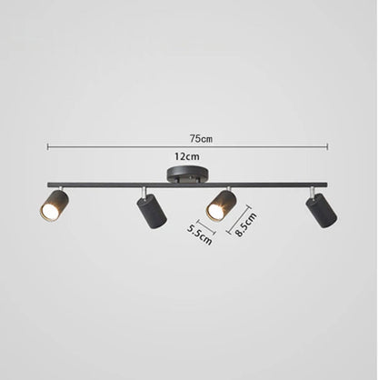 Variant image for Plafonnier Éclairage Surface Minimaliste - Lumis Noir-7