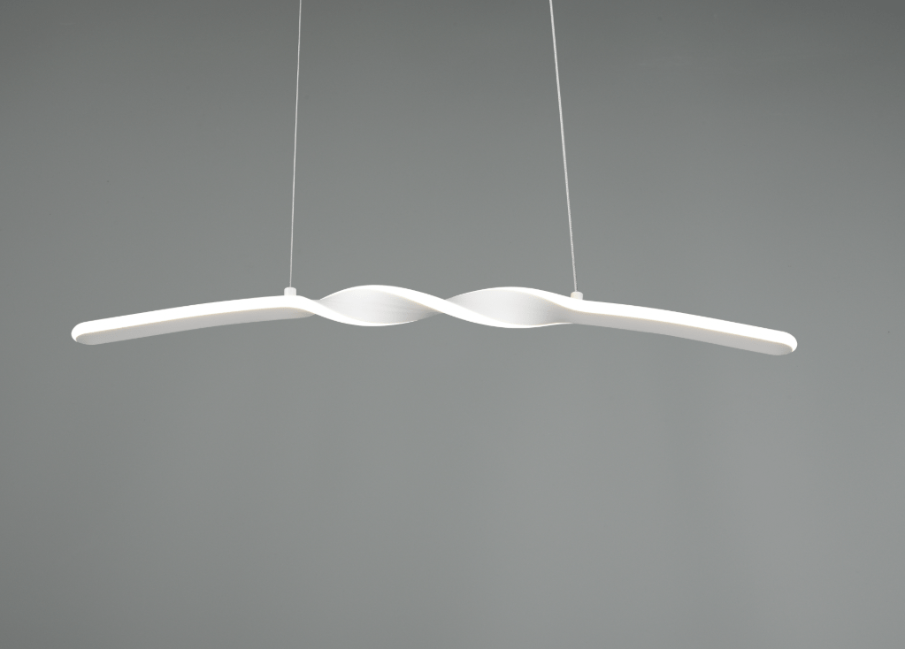 Suspension Blanche Arc Pour Table