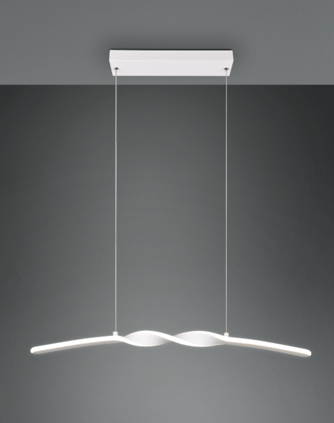 Suspension Blanche Arc Pour Table