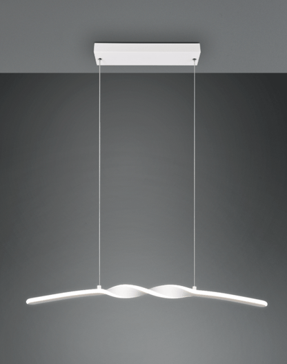 Suspension Blanche Arc Pour Table
