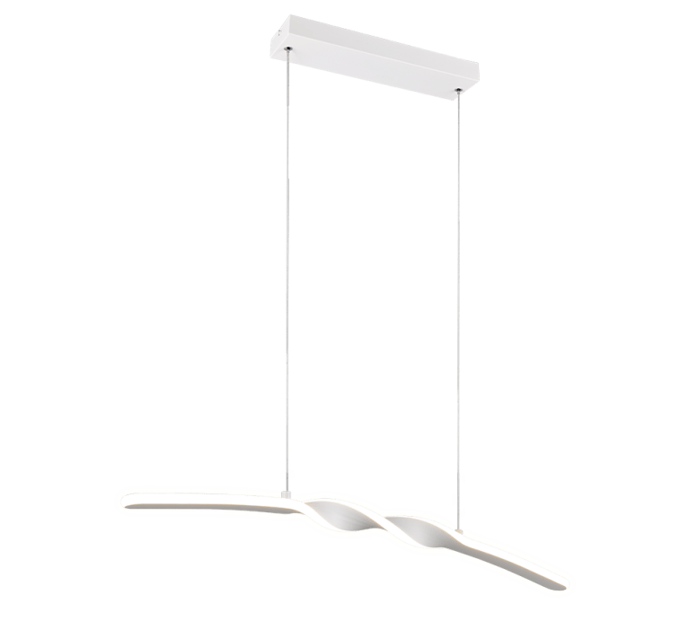 Suspension Blanche Arc Pour Table