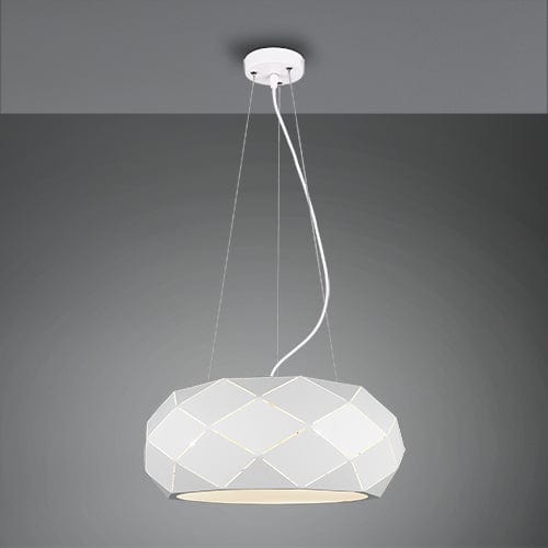 Lampe suspension blanche pour salon