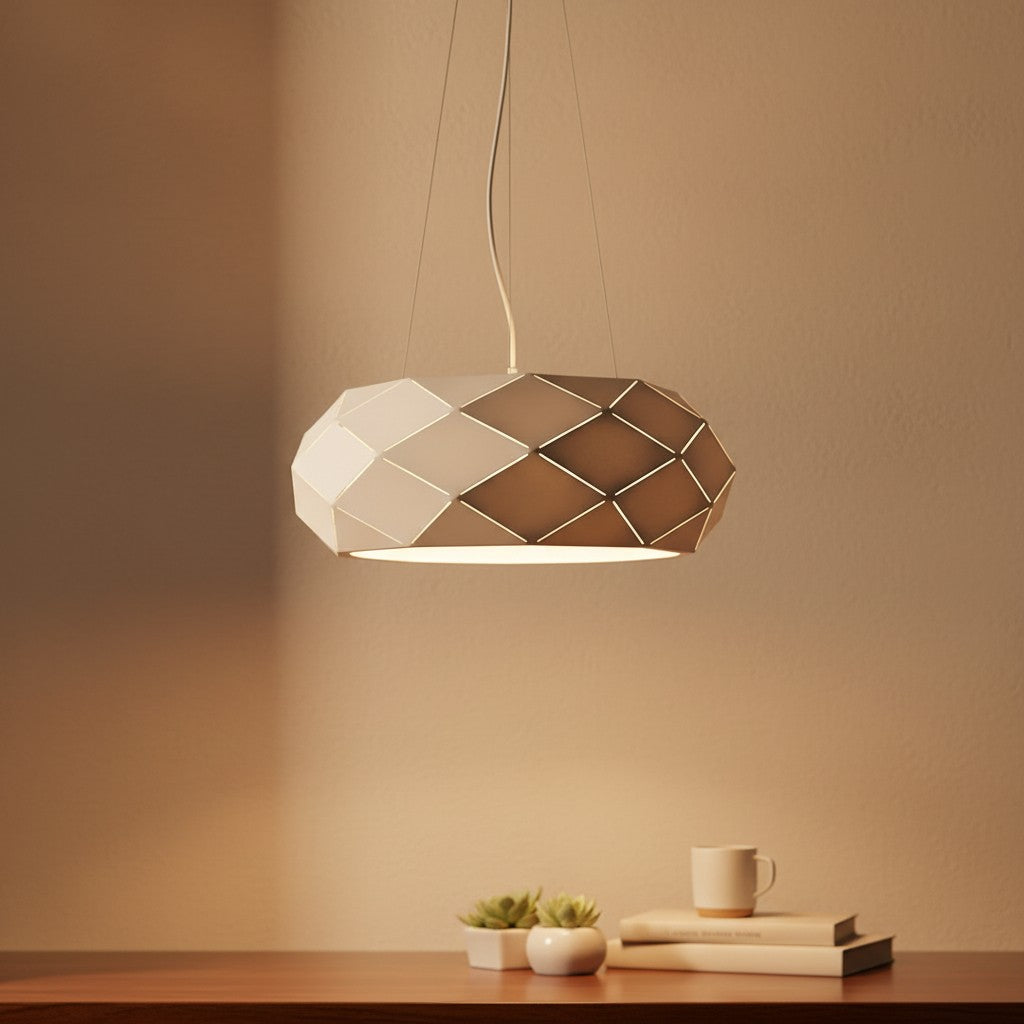 Lampe suspension blanche pour salon