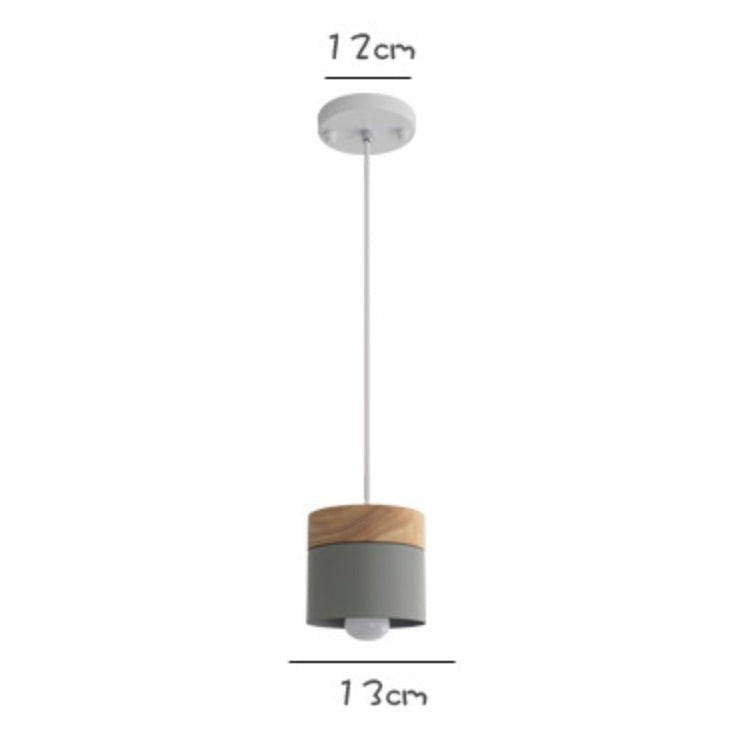 Suspension Lumineuse Bois - Cylindrique Nordic Chic-6