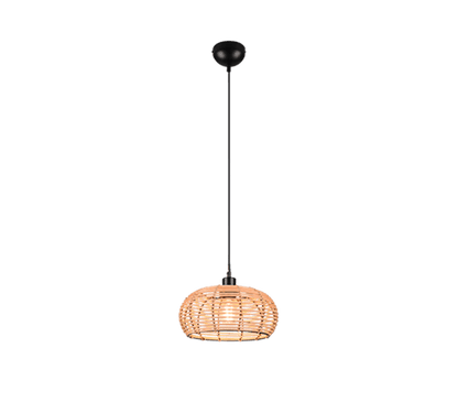 Suspension Luminaire Boule Rotin