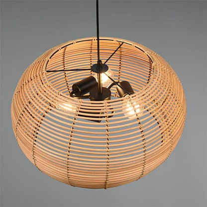 Suspension Rotin Luminaire