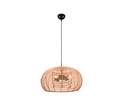 Suspension Rotin Luminaire