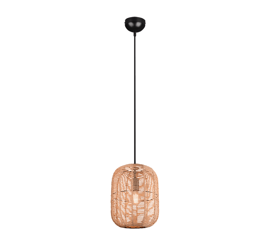 Suspension pour chambre en rotin