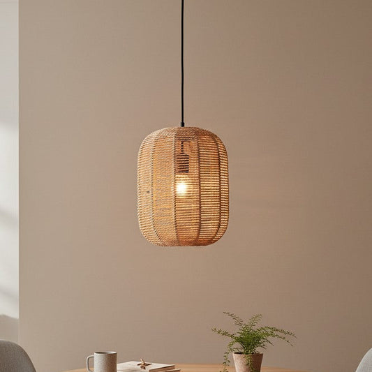 Suspension pour chambre en rotin