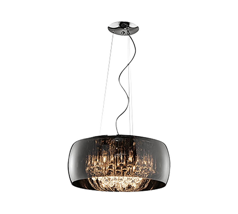 Lustre avec gouttes de verre - style design pour salon