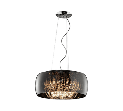 Lustre avec gouttes de verre - style design pour salon